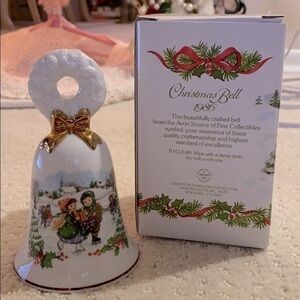 Vintage 1986 Avon Porcelain Christmas Bell